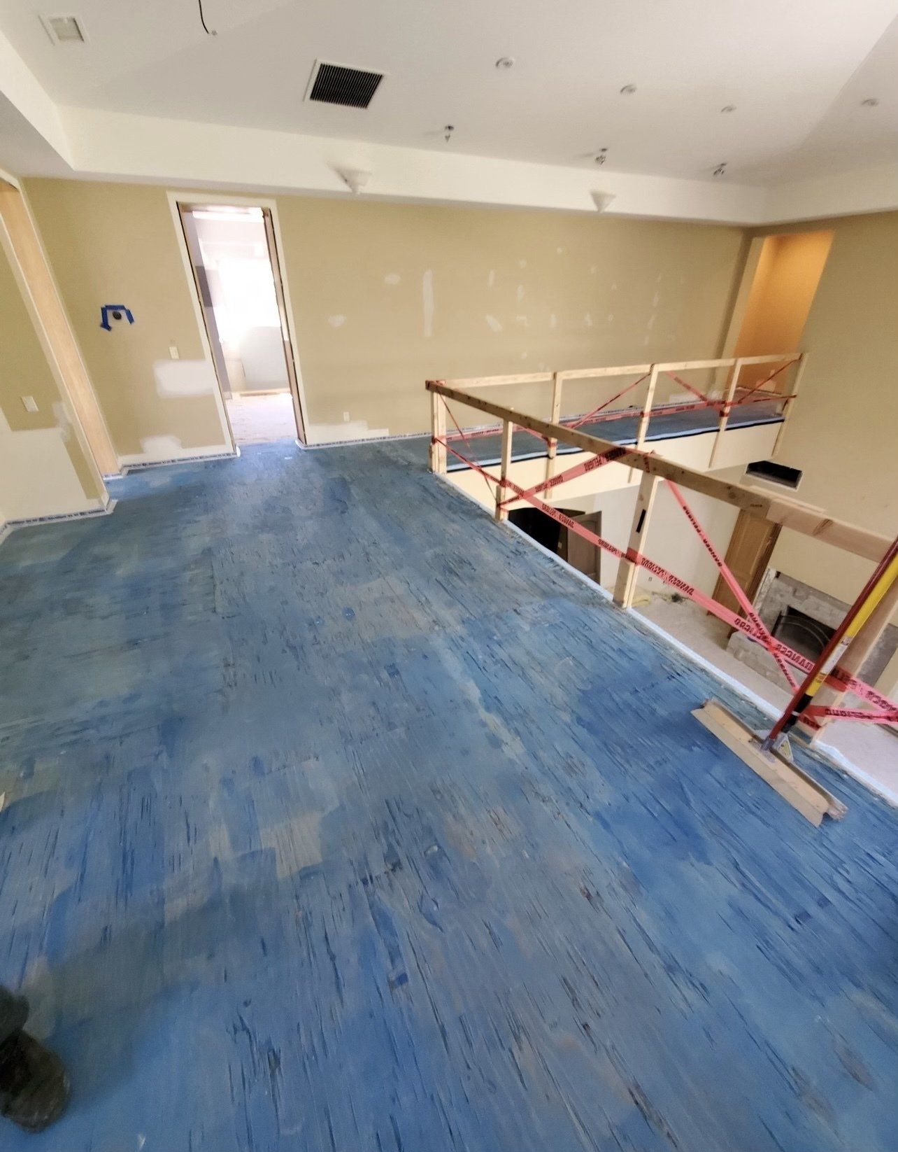 unfinished floor