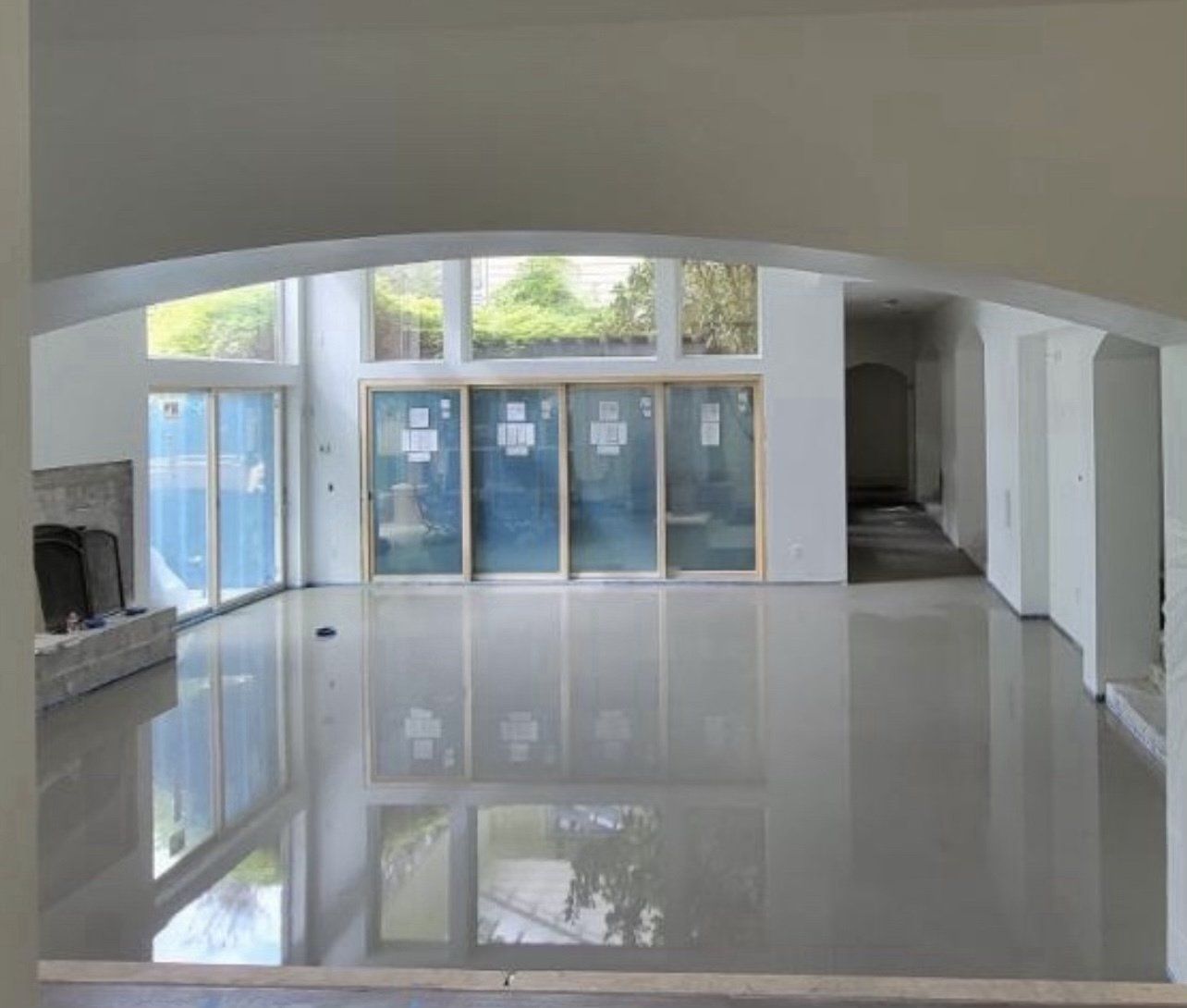 self-leveling concrete