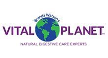 The vital planet logo is a natural digestive care expert.