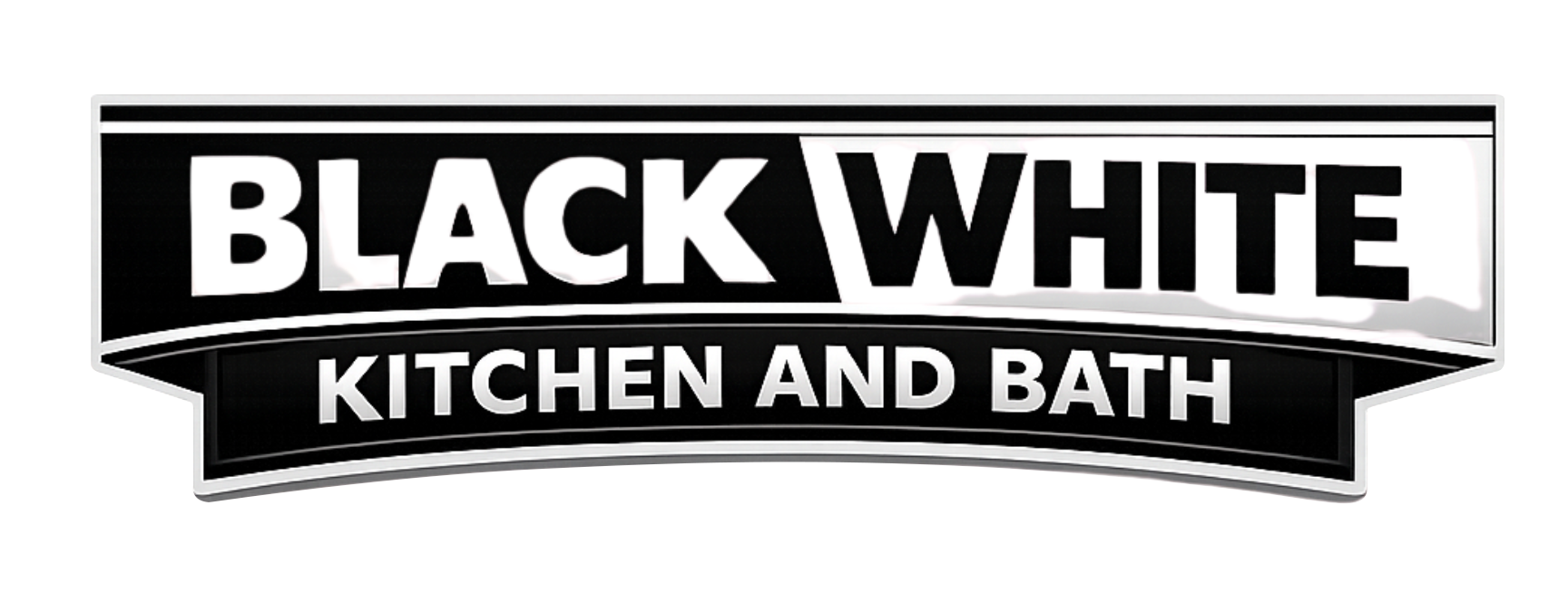 Black & White Kitchen & Bath logo with tagline “Home Renovation Specialists”