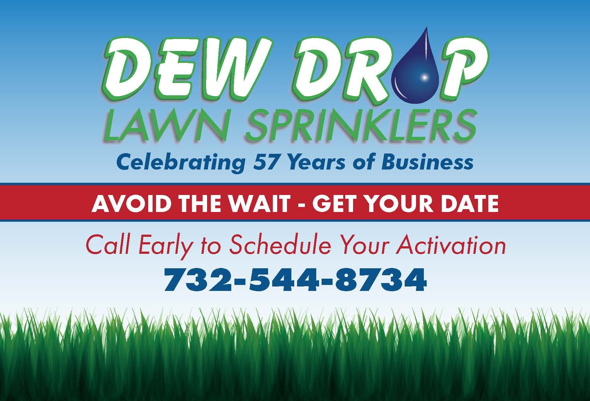 Dew Drop Lawn Sprinklers Advertisement