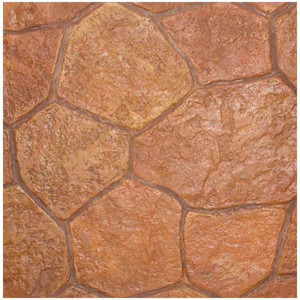 A close up of a tile that looks like a soccer ball