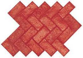 A close up of a red brick pattern on a white background
