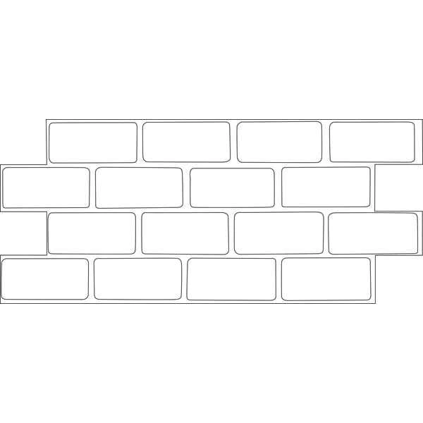 It looks like a brick wall with a lot of squares in it