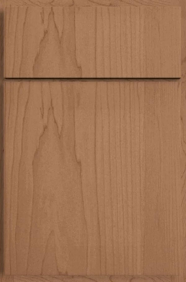Light brown wooden cabinet door with a horizontal panel.