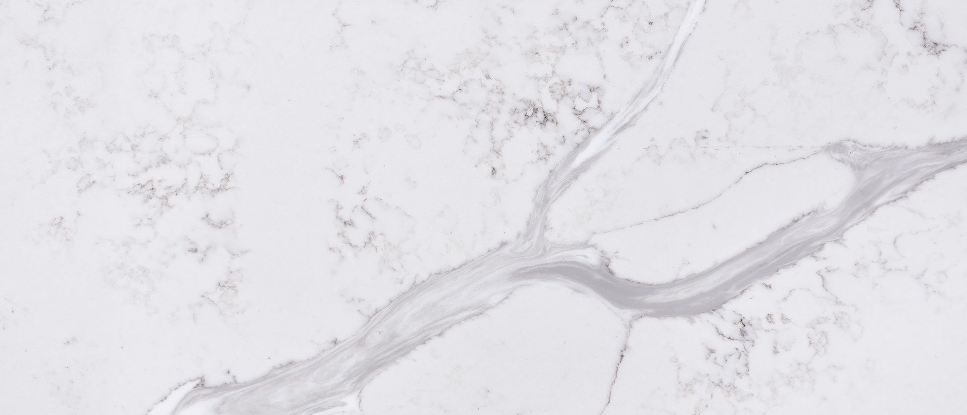 White marble with gray veining.