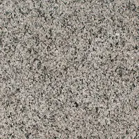Close-up of light gray granite with speckled pattern.