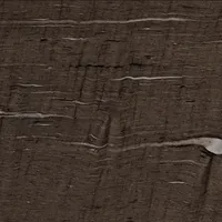 Dark brown stone with white linear veining.