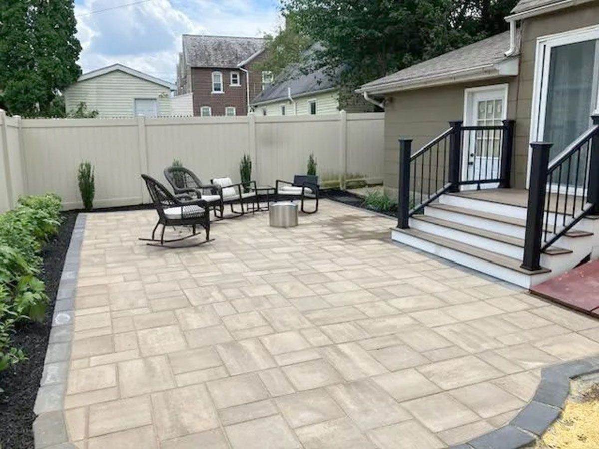 Elegant outdoor living space