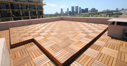 Rooftop pavers