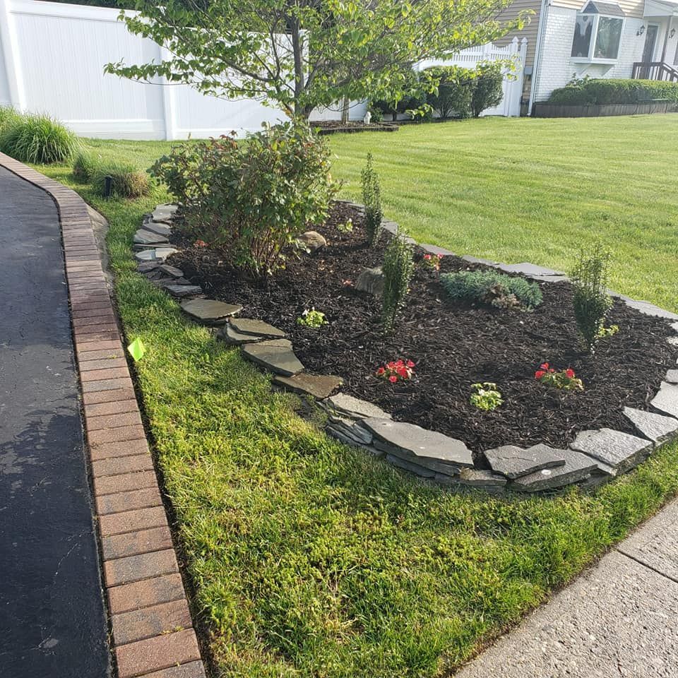 Irrigation Fresh Green Grass Lawn Sprinklers Long Island