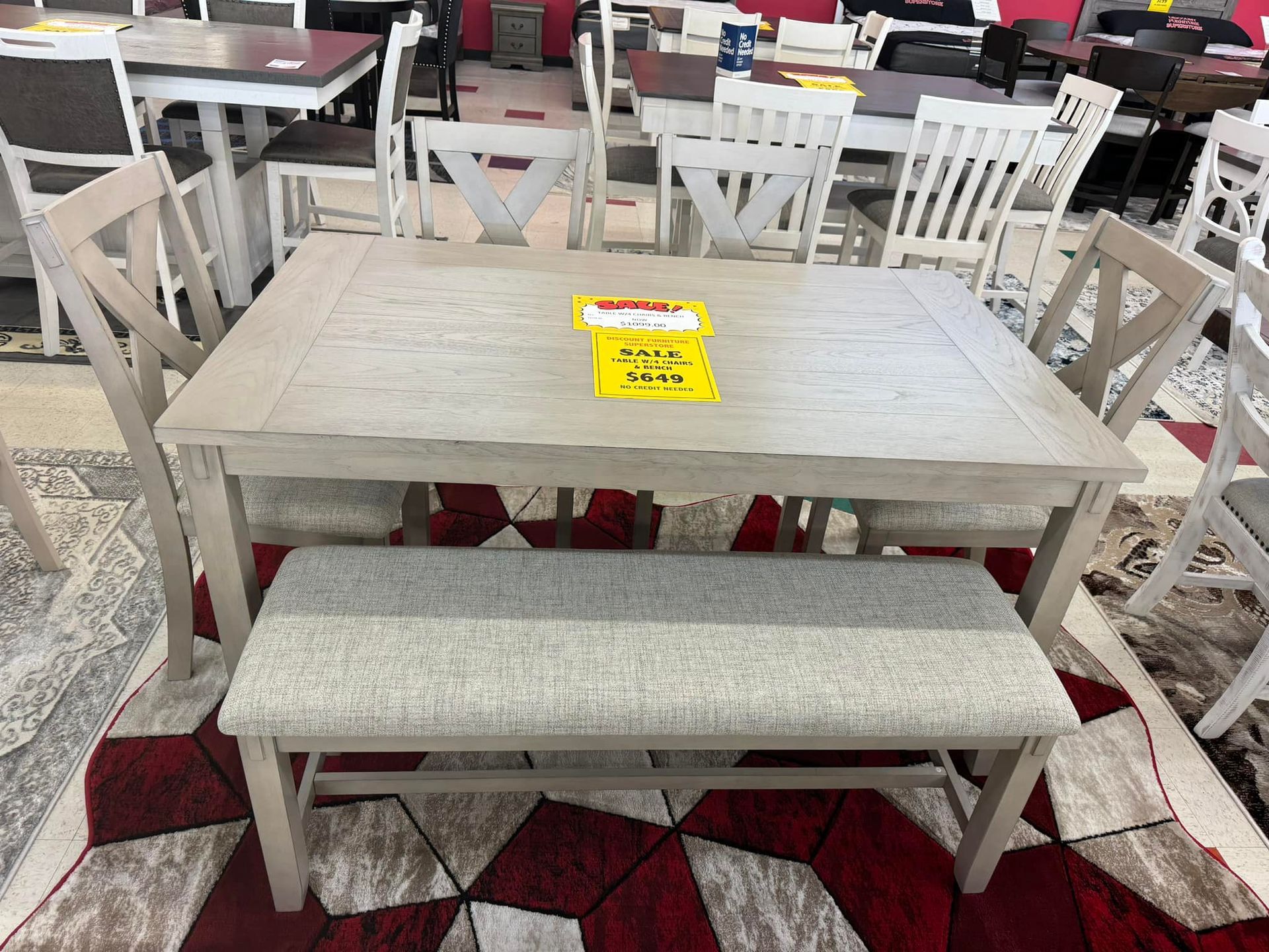 Dining table and chairs