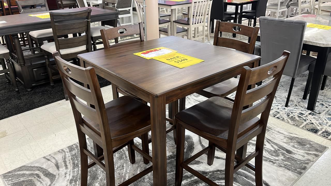 Wooden table and chairs