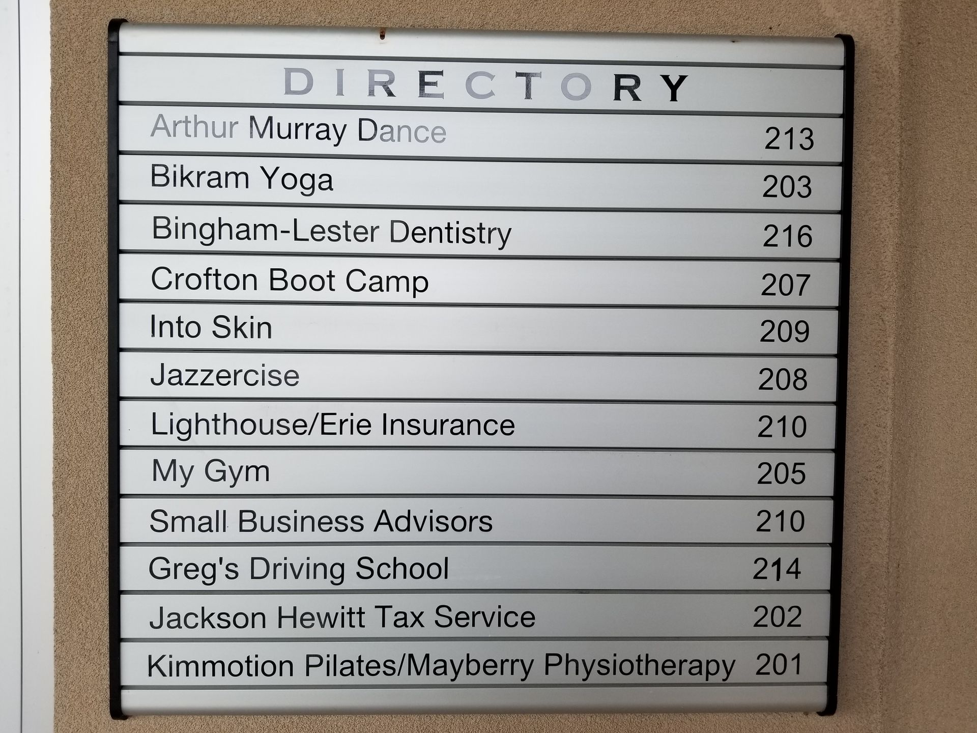 A directory for arthur murray dance and other businesses