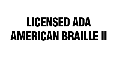 Licensed ADA American Braille II