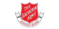 The Salvation Army Advisory Board logo: red shield with white text and gray ribbon accents