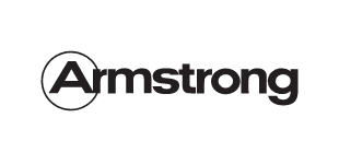 Armstrong logo in black on a white background