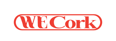 Red WECork logo on a white background