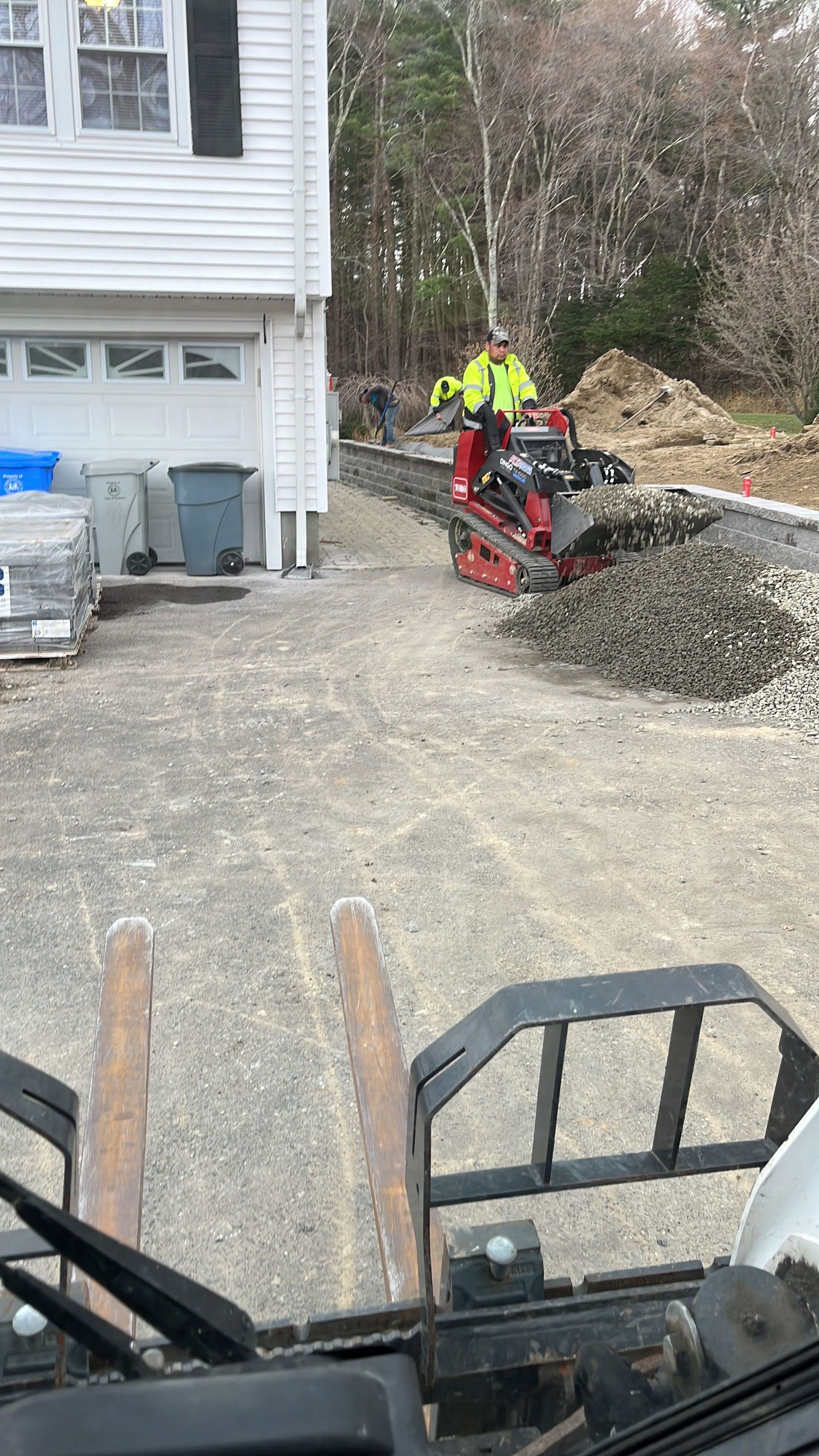 Landscape construction on going