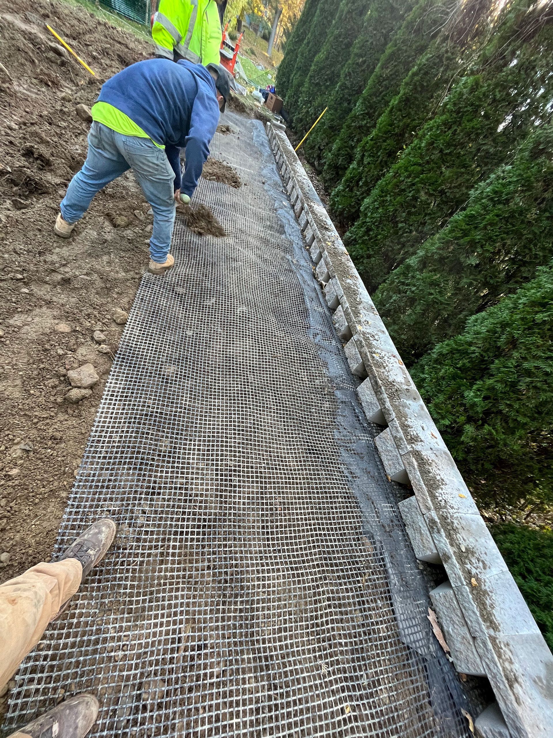 Land clearing and construction work