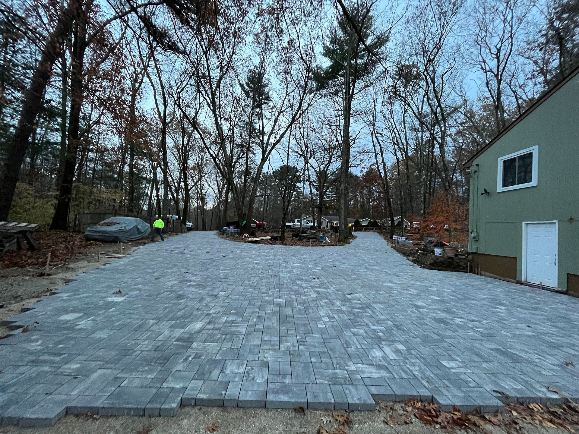 Home hardscaping work