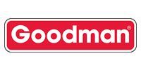 Red Goodman logo on white background