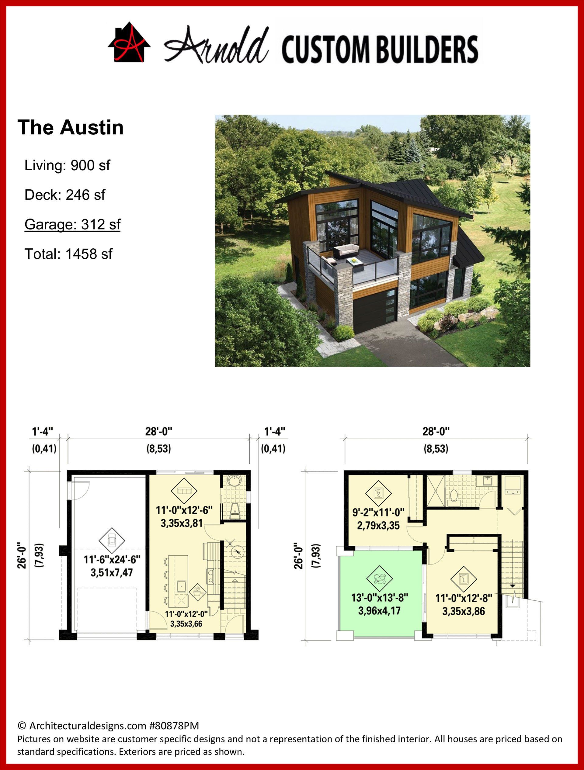 Arnold Custom Builders Custom Home Floor Plan Bastrop, TX