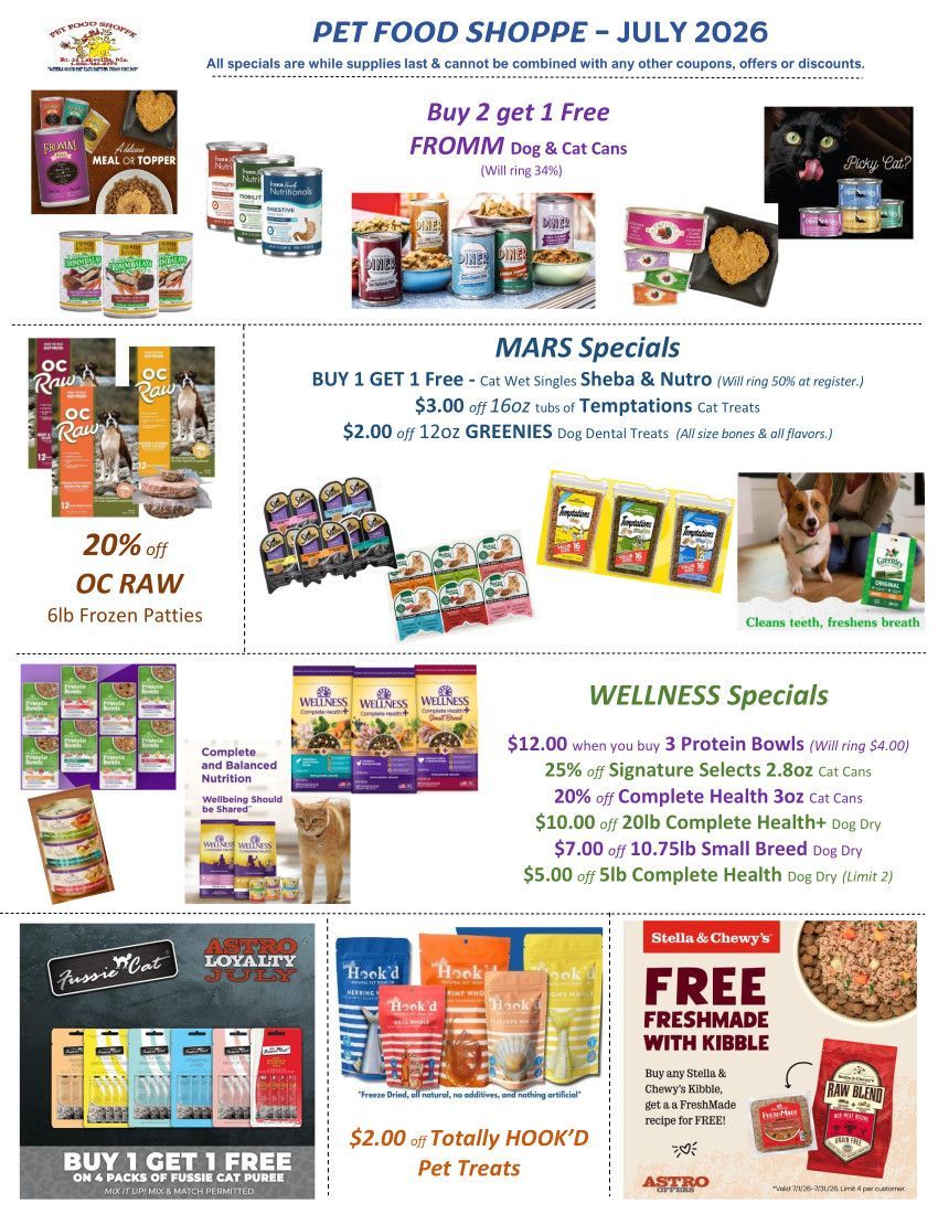 Pet Food Shoppe Ltd promotions
