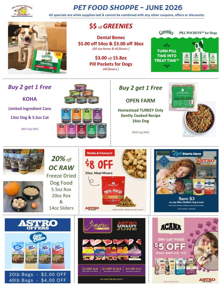 Pet Food Shoppe Ltd promotions
