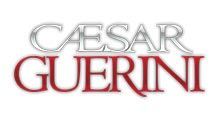 The logo for caesar guerini is red and silver on a white background.