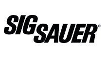 The sig sauer logo is black and white on a white background.