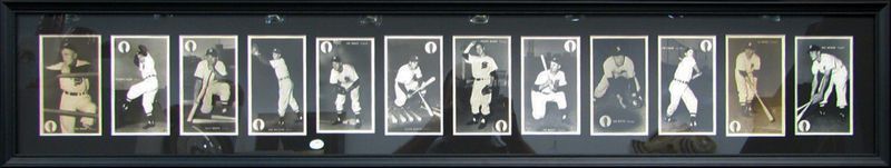 Vintage baseball photos collage frame