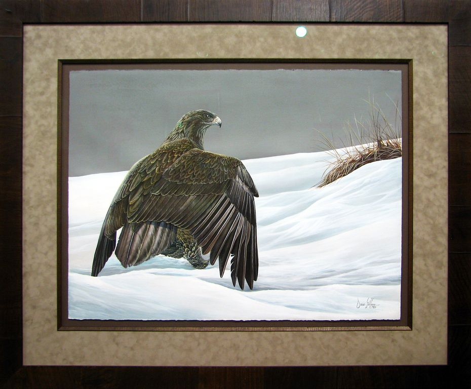 Suede mat with matting frame and fillet