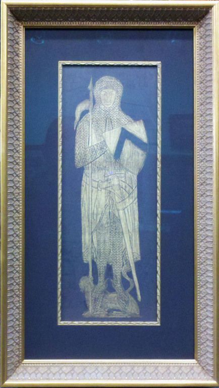 Temple rubbings with matching frame and fillet