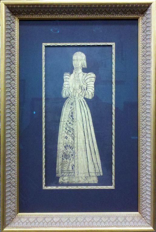Temple rubbings with matching frame and fillet
