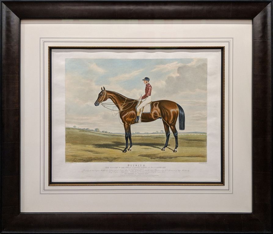 Horse riding picture frame