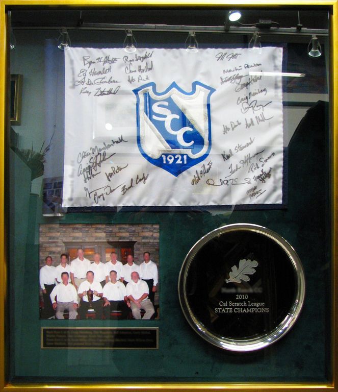Golf memorabilia frame