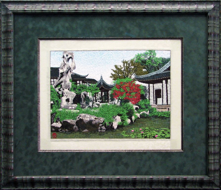 Needlepoint art frame
