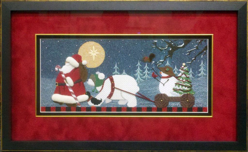 Needlepoint art frame