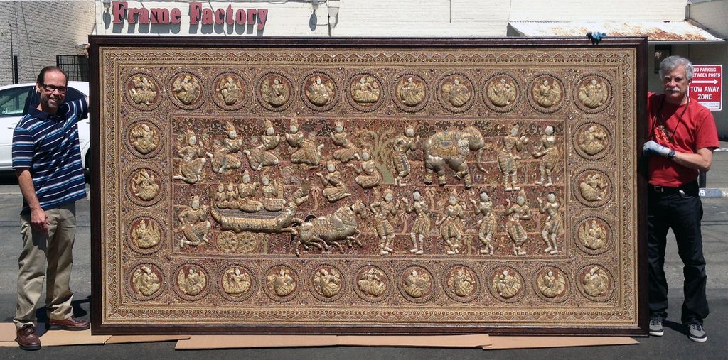 Needlepoint art frame