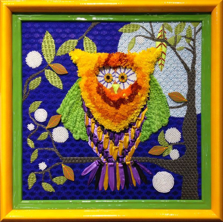 Needlepoint art frame