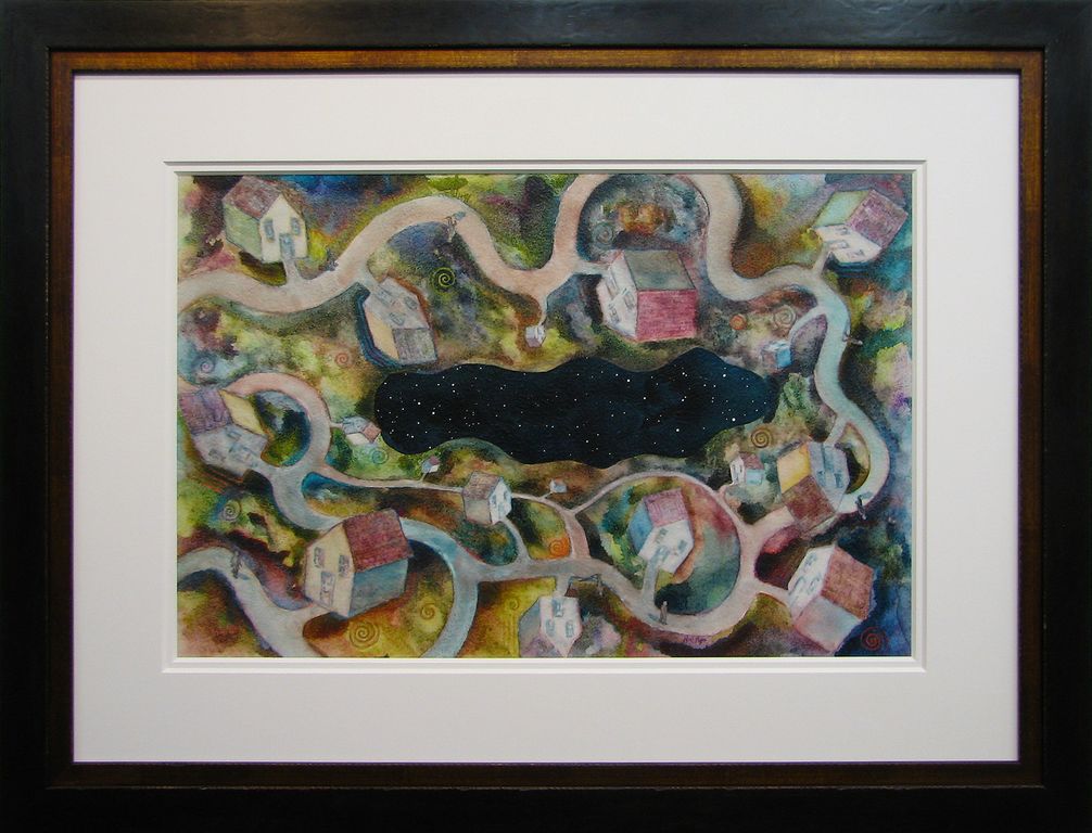 Original artwork framed