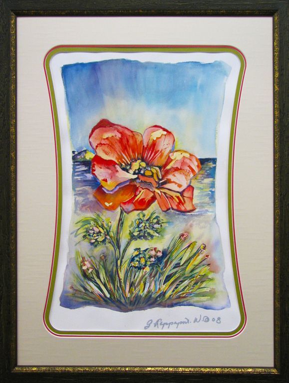 Original artwork framed