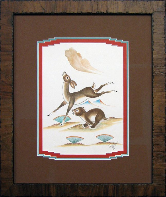 Original artwork framed