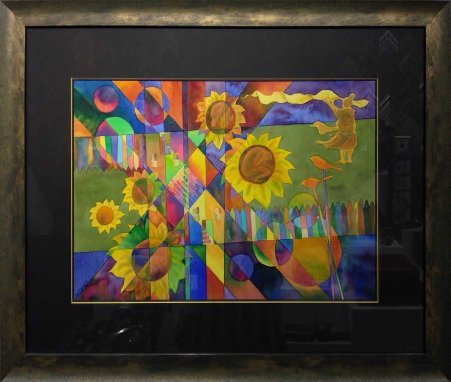 Original artwork framed