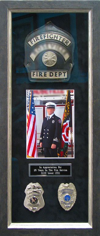 Retirement memorabilia frame