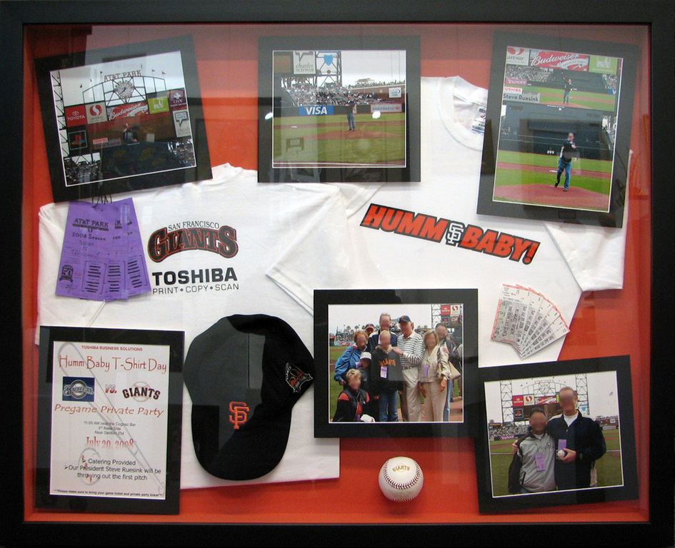 Framed Giants Memorabilia