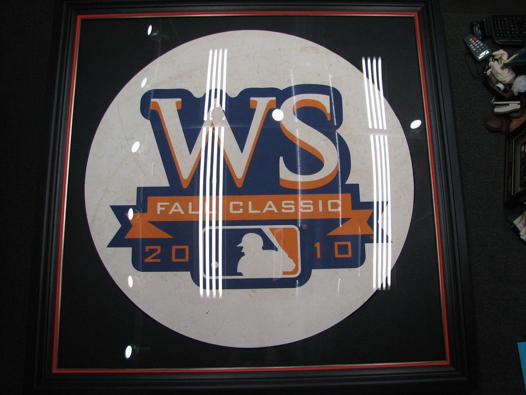 Framed Giants world Series On Deck Circle