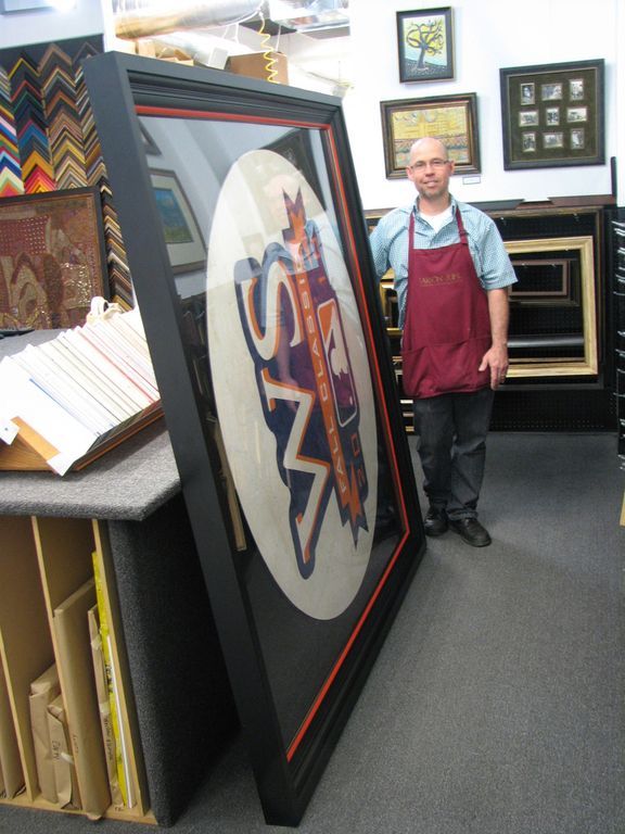 Framed Giants world Series On Deck Circle