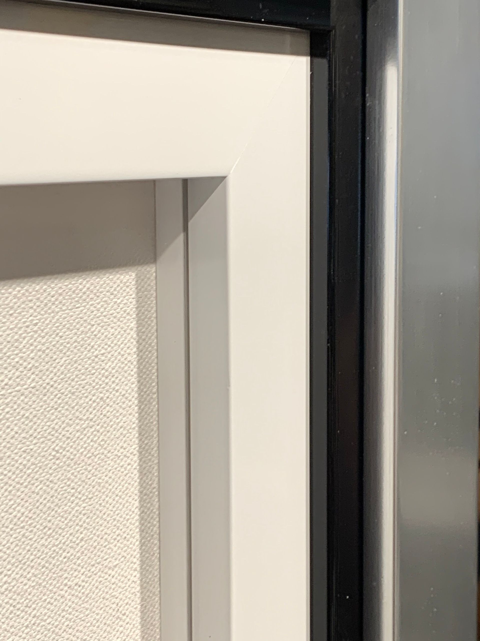 Close up of a picture frame on a wall